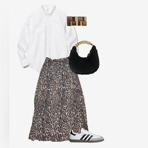 Aritzia Cheetah Long Skirt
